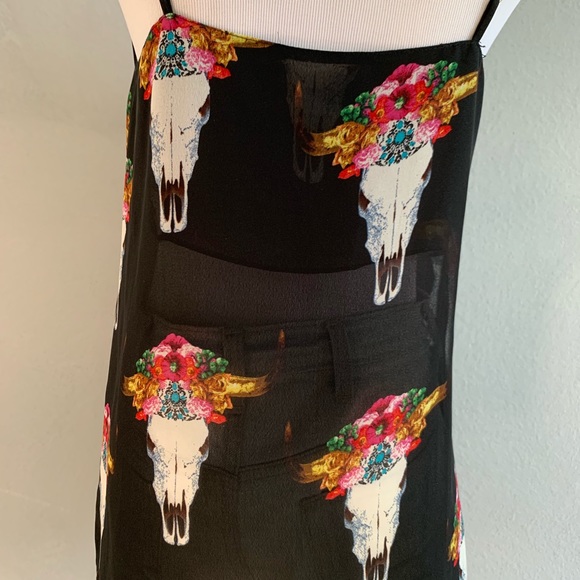Show Me Your MuMu Estella Tank - Floral Skull/Bull - Picture 8 of 8